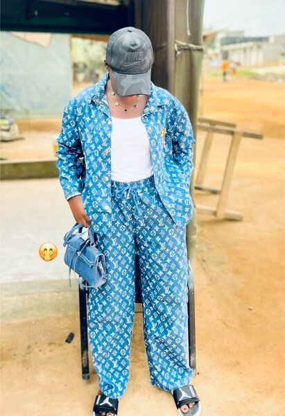 Ensemble décontracté bleu