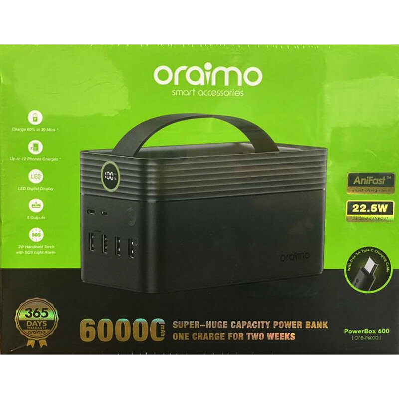Oraimo PowerBox 600 60000mAh