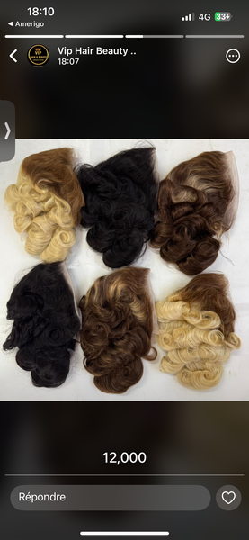 Perruques Ondulées Mi-Longues