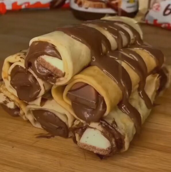 5 Crêpes nutella kinder