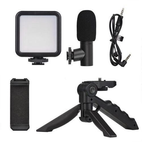 Handheld Tripod Vlogging Kit with Remote - Black