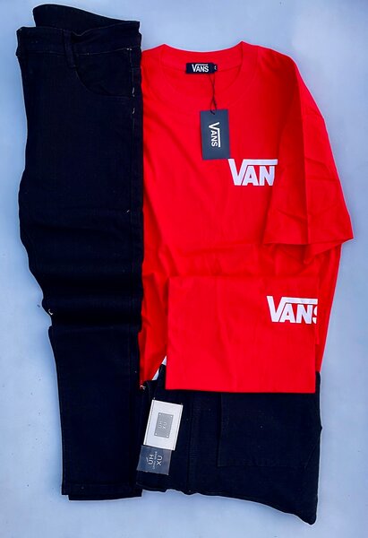 T-shirt Vans rouge pour homme