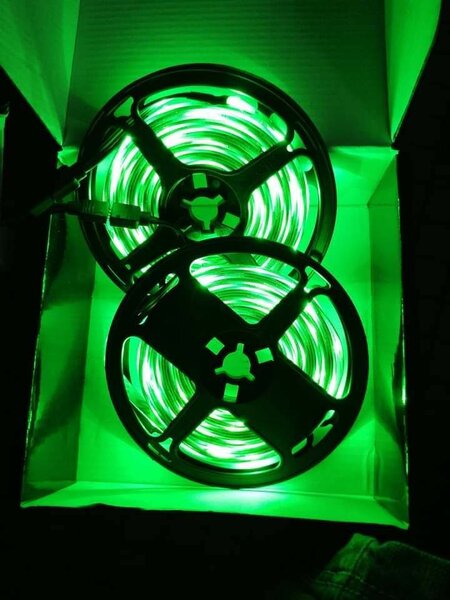 Bande LED verte flexible