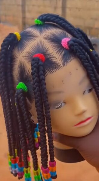 Perruque tresses enfants