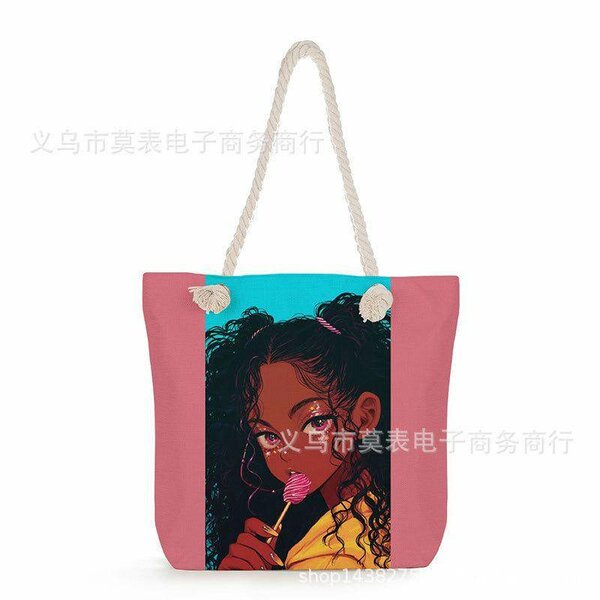 Lollipop Girl Tote Bags