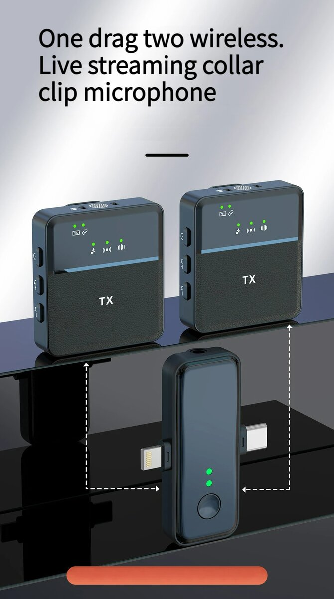 Microphone sans fil avec réduction de bruit