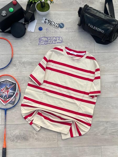 T-shirt rayée unisexe