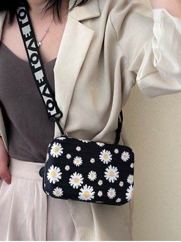 Sac bandoulière à motifs fleuris