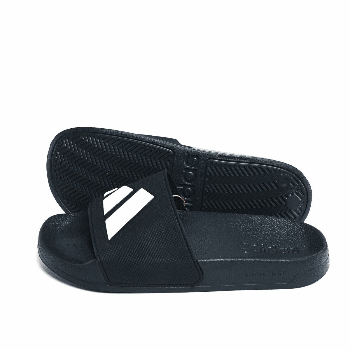 adidas shower noir slides