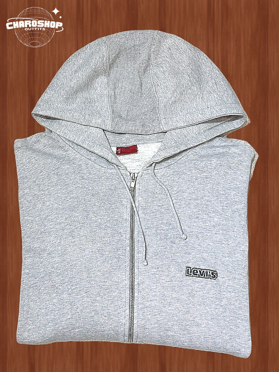 Hoodie zippé gris confortable