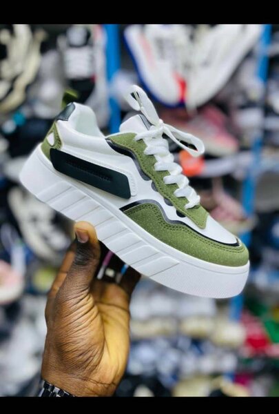 Baskets tendance vertes