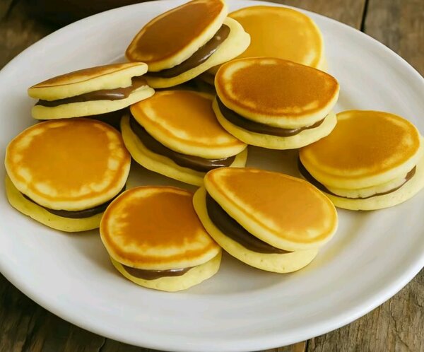 Mini Pancakes Fourrés Chocolat