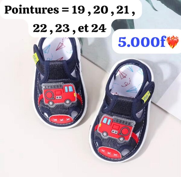 Chaussures Bébé Camion Rouge