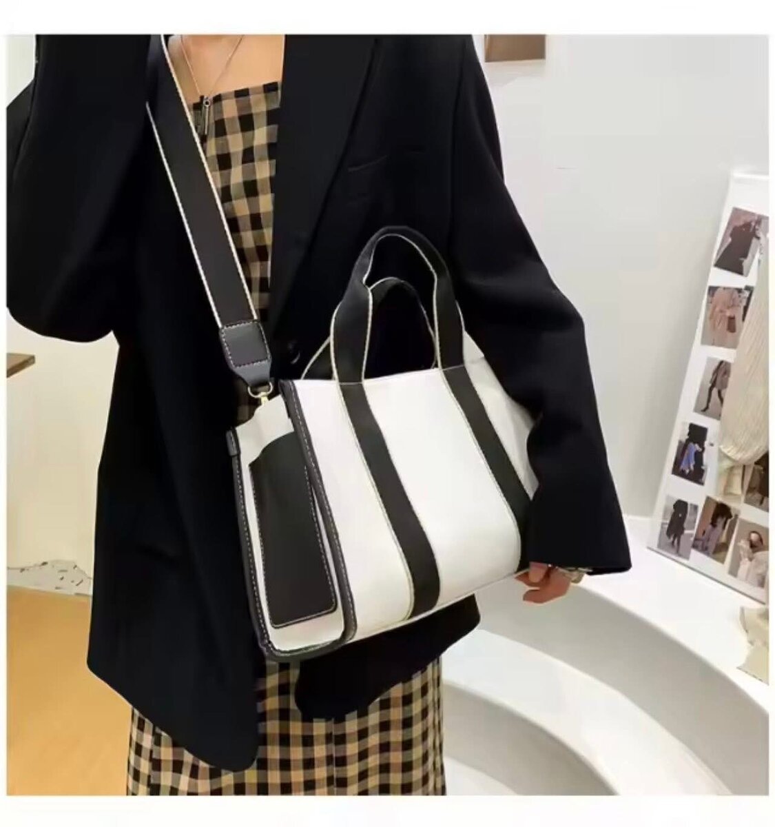 Sac à main élégant en toile