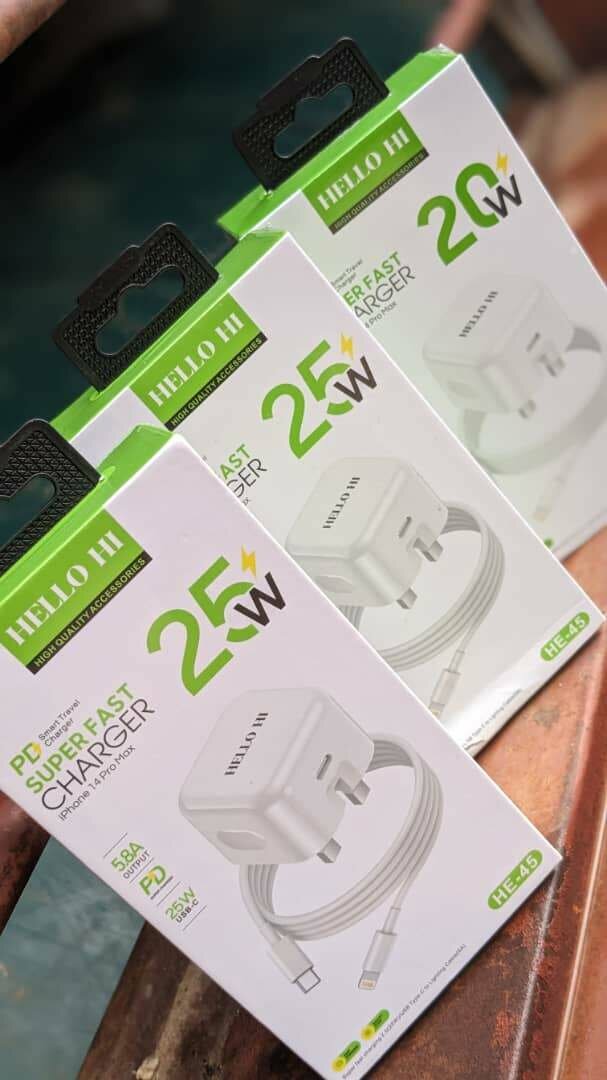 25W Iphone original fast chargers