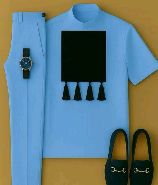 Ensemble bleu élégante