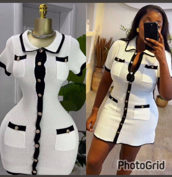 Robe élégante en tricot