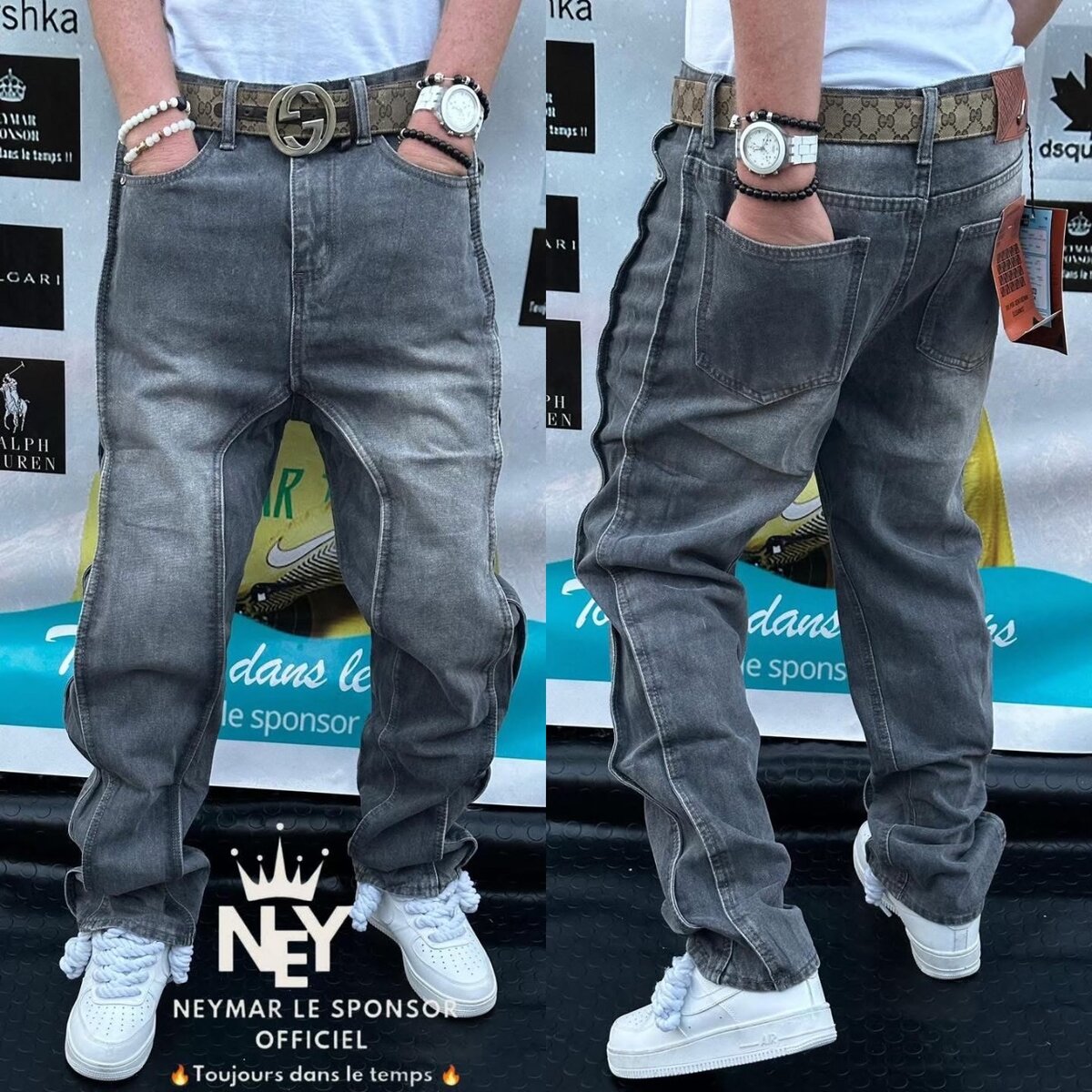 Patalon jeans gros bas