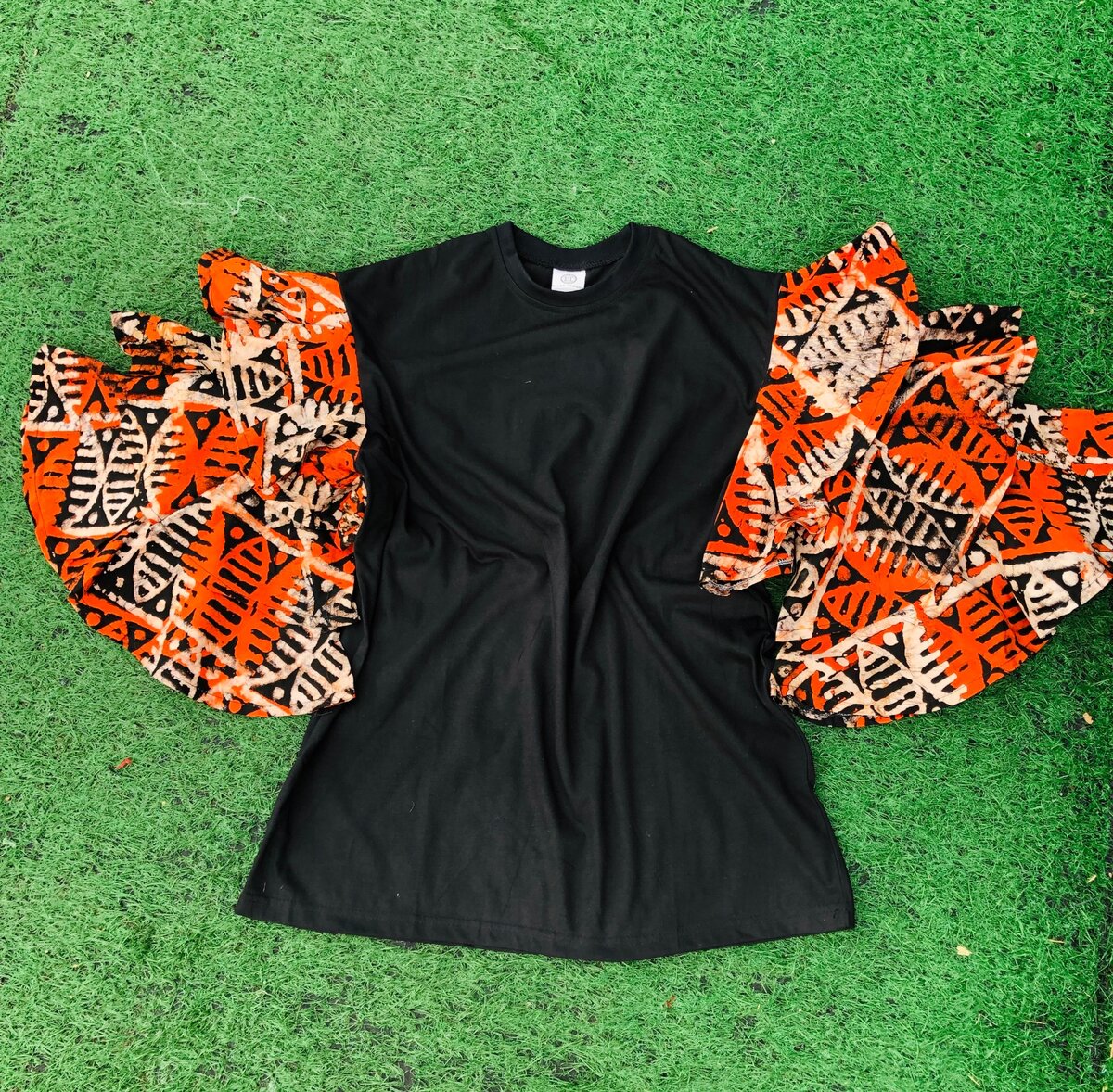 Tshirts with three layer African print