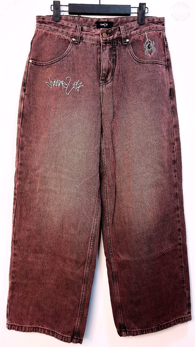 Jean baggy vintage brodé