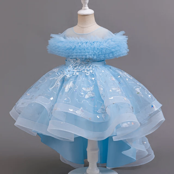 Robe de Cérémonie Bleue 7-8 an