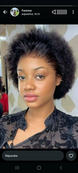 Perruque afro naturel