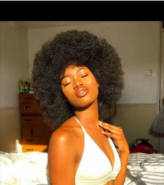 Perruque Afro Bouclée Élégante
