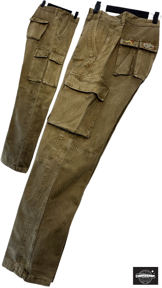 Pantalon cargo homme kaki