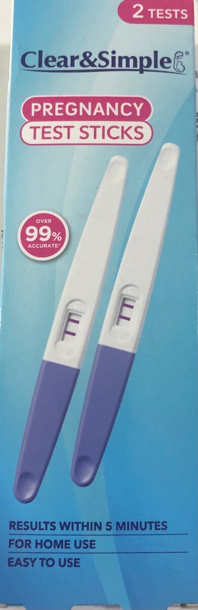 CLEAR & SIMPLE PREGNANCY TEST 2in1