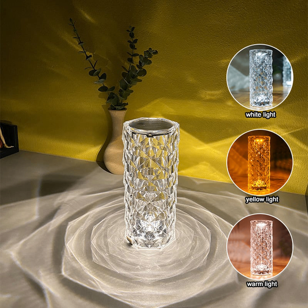 Led crystal table light