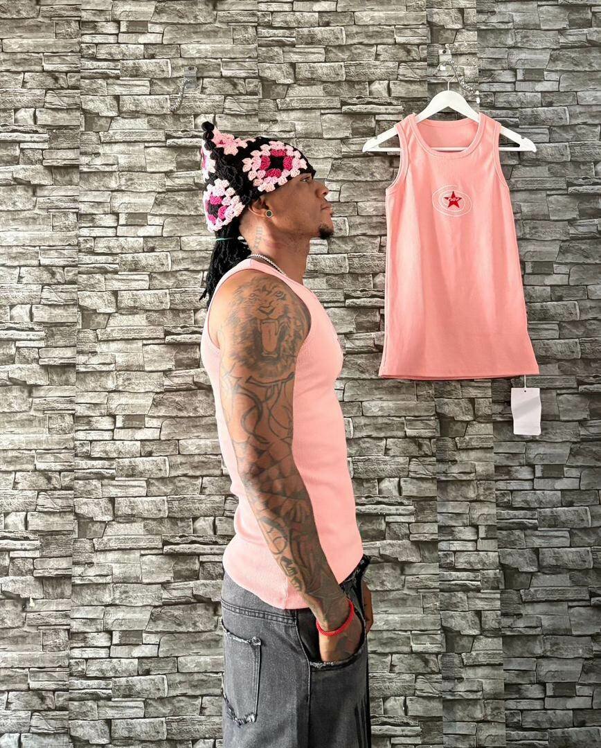 Pink Sleeveless Tank Top
