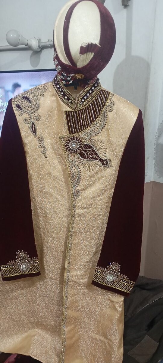 Sherwani with kulla