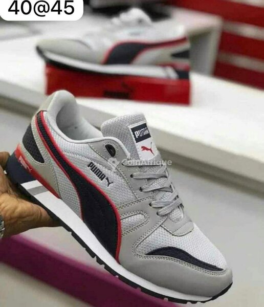 Chaussures Puma grises homme