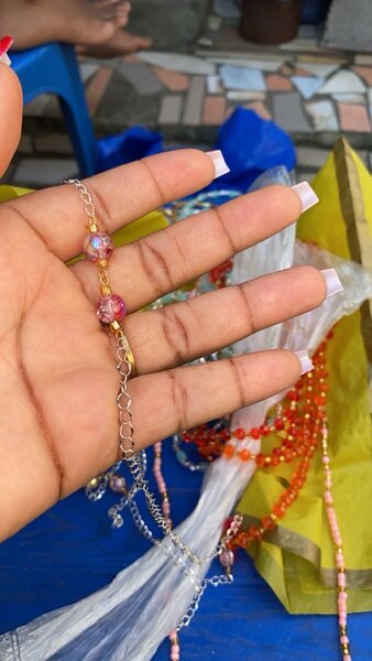 Bracelet perles multicolores