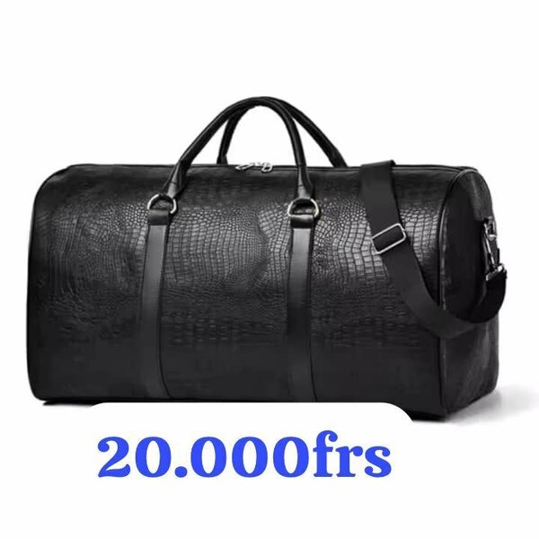 Sac de voyage élégant noir