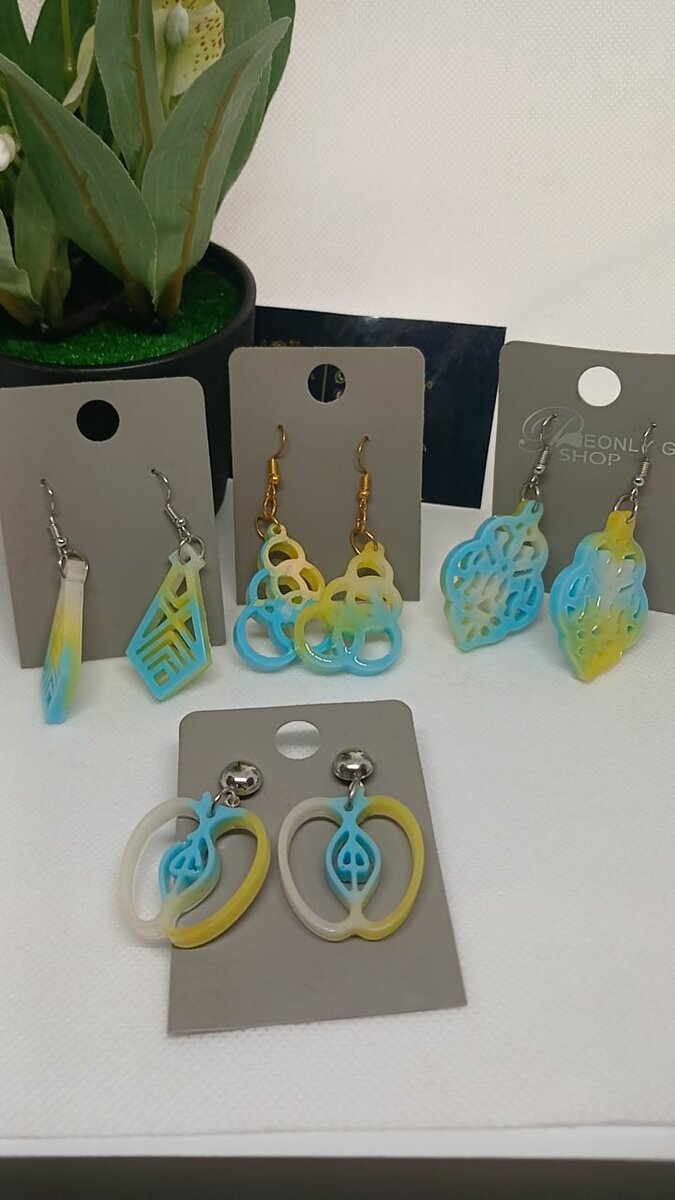 Resin earrings
