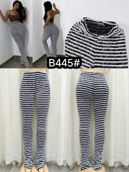 Pantalon rayé style tendance