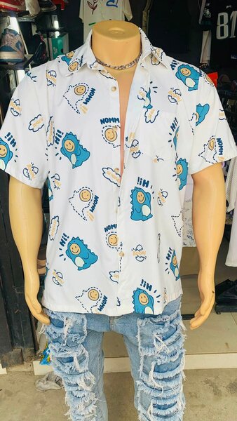 Stylish Men's Vintage Short Sleeve Shirt