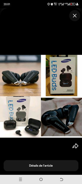 Écouteurs intra-auriculaires LED Samsung