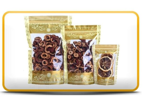 Emballage Zip jaune or 12*17