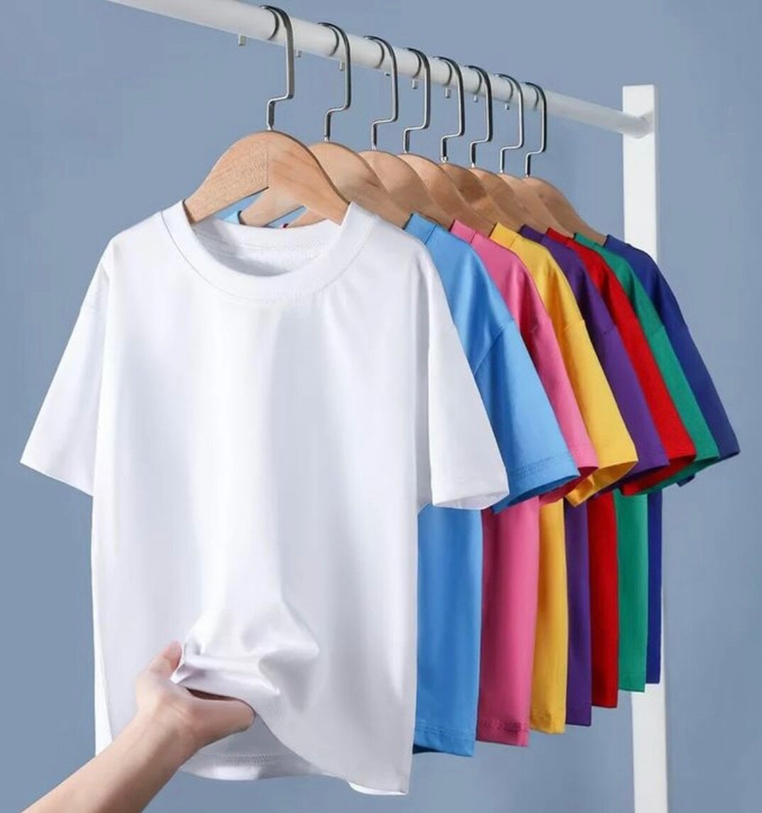 T-shirts en coton colorés