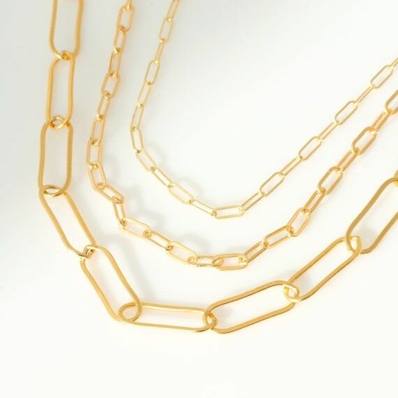 Paperclip Gold Chain
