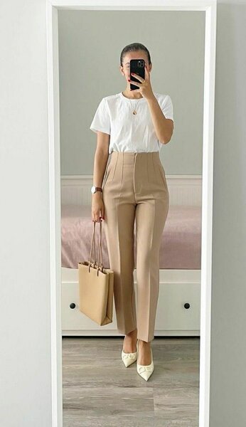 Pantalon Zara taille haute