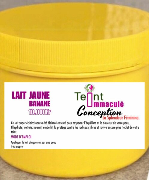 Lait Corporel  Jaune Banane