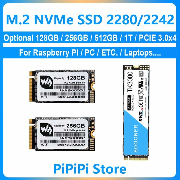 M.2 NVMe 256go msata 512go