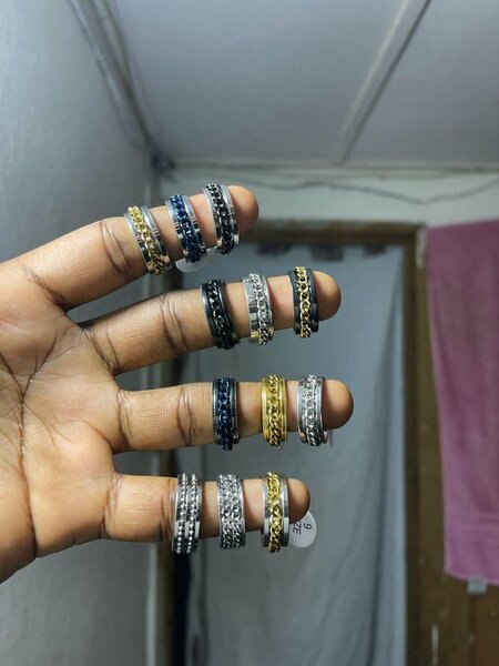 Bagues Tendance Acier Inoxydable