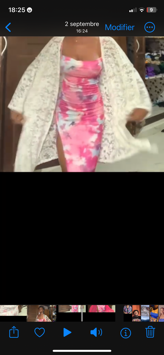 Robe longue imprimée féminine