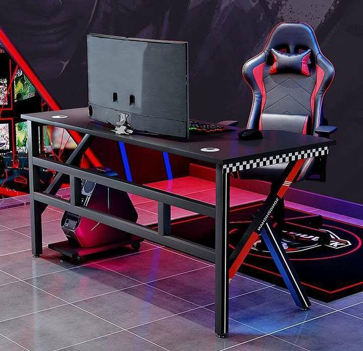 K-shape computer gaming table