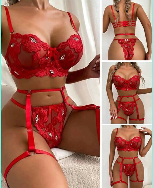 Ensemble lingerie dentelle séduction