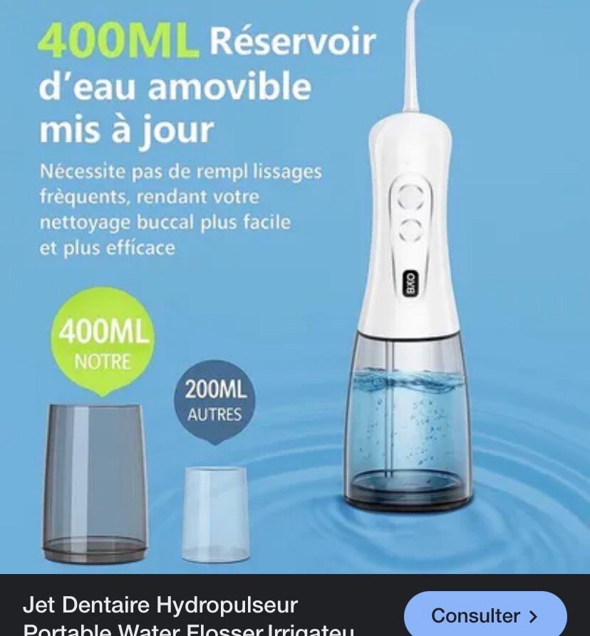 Irrigateur Oral Portable 400ml